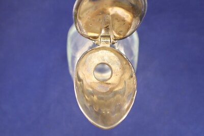 Duck Crystal Silver Plated Pitcher Decanter Carafe 1 Qt MCM