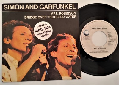 45t SIMON & GARFUNKEL 2221 Mrs Robinson Brücke über gestörte GEFFEN HOLLAND 82
