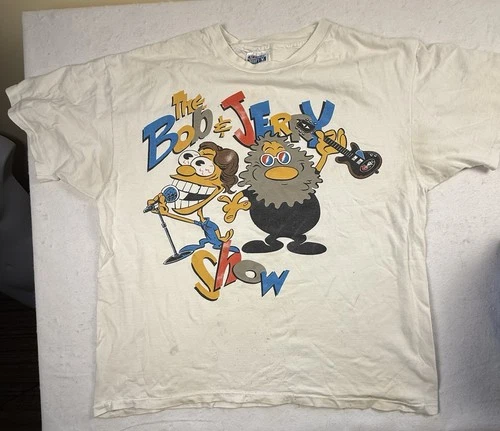 Grateful Dead Bob & Jerry tshirt XL happy happy tou 1990s vintage concert t-shirt, vintage, size XL, single stitch, B+ condition