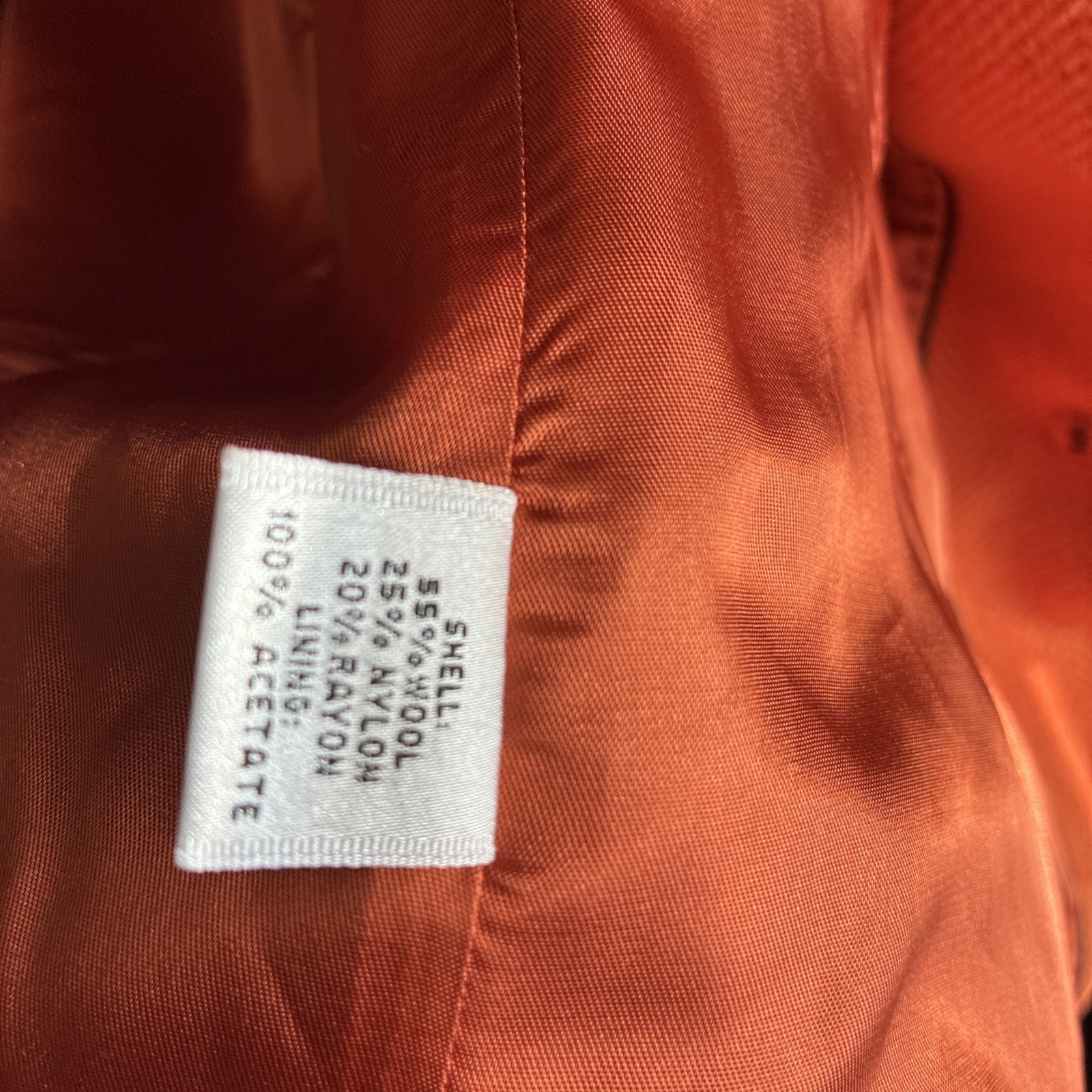 Talbots Orange Wool Basic Jacket Size 12 With Ove… - image 4