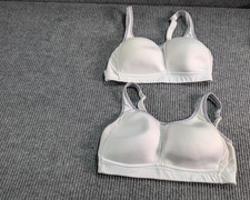 Wacoal 2- 34DD Kerri WireFree Sports Bra Moisture Wicking 2 Full Coverage White