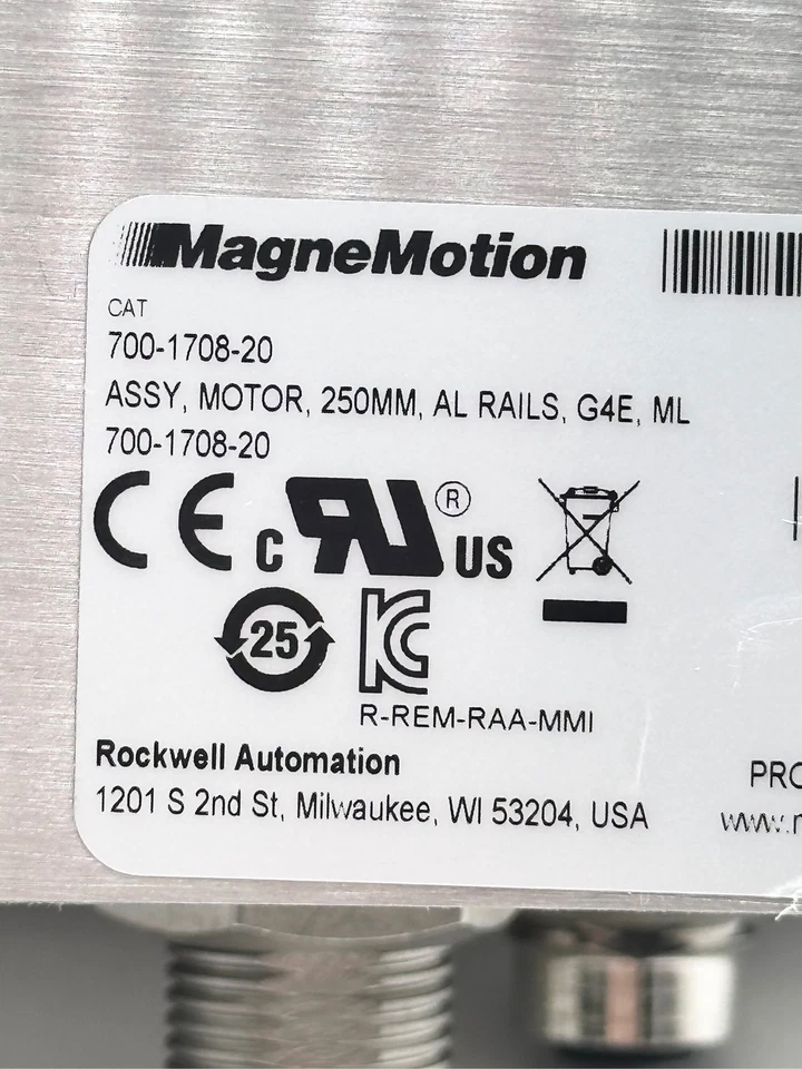 MagneMotion 700-1708-20 SER. Motor sin riel A 250 mm G4E ML  Foto 4 de 4