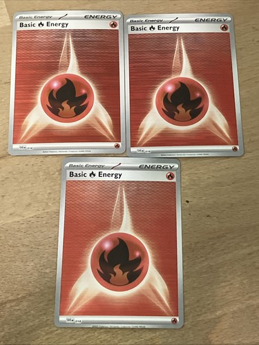 Pokemon TCG - Fire Energy - 018 (Horizontal Holo) - Black Bolt & White Flare (3)
