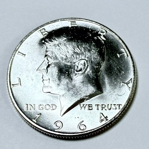 1964 KENNEDY HALF DOLLAR BU/ UNCIRCULATED 90% SILVER MINT STATE #5955