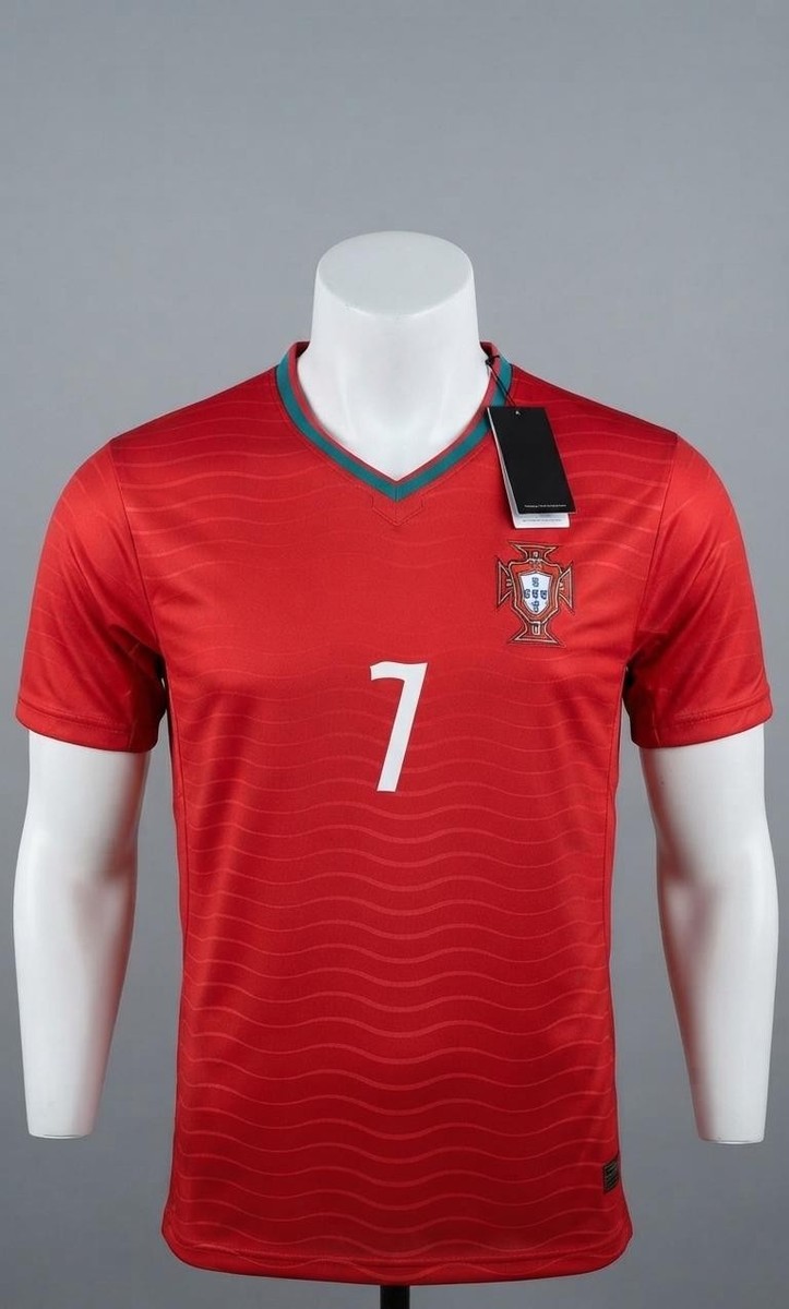 2026 New Adult Portugal Cristiano Ronaldo #7 Black/Red Jersey | eBay
