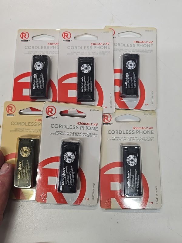 Radio Shack 2302350 Cordless Phone Battery 830mAh 2.4V Ni-MH - NOS NIP