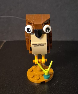 Tawny Brown OWL Make It Blocks Building Bricks Bird Lover Brick Compatible Set