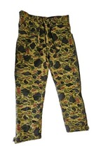 Vintage Red Head Men's Insulated Zip Leg Duck Camo Hunting Pants Sz L