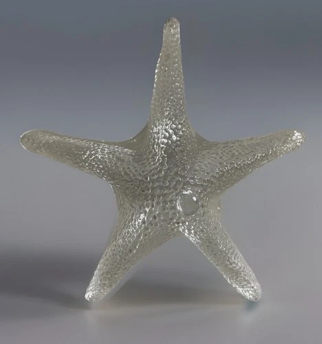 FLAWLESS Exquisite BLENKO CLEAR GLASS STARFISH SEA STAR Crystal Figurine 7-8”