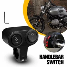 ATV Universal Motorcycle Handlebar 7/8" Headlight Spot Fog Light ON OFF Switch