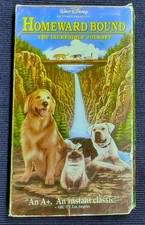 Homeward Bound: The Incredible Journey VHS, 1993 Walt Disney