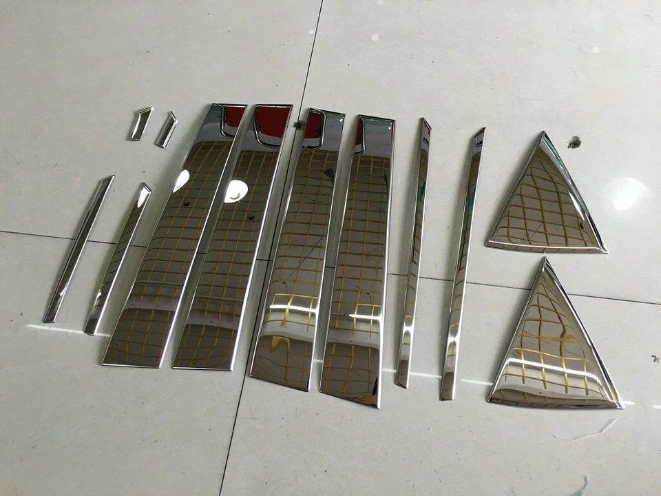 Cubiertas de ventana de poste de pilar de coche para Lexus RX350 RX450H 2016-2022 cromadas Foto 4 de 4