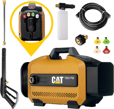 #ad CAT Electric Pressure Washer 1800 PSI 2.0 GPM with High Pressure Hose Quick R $283.90