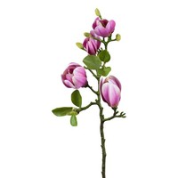 Kunstblume Magnolie, 3Er Set, Farbe Cerise, HöHe Ca. 67 Cm