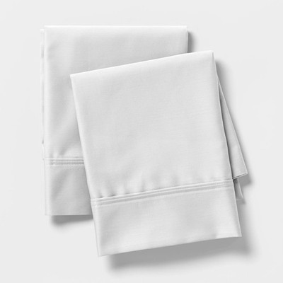Linen Closet Luxury Cotton 600 Thread Count Performance Cotton King Pillowcas...