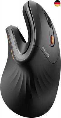 ProtoArc EM11 NL Ergonomische Vertikale Maus, MINI Kabellos Aufladbar Mouse mit