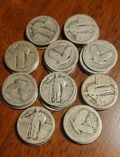 Standing Liberty Quarters, $10 Face Value (NO DATES), 40 Coins