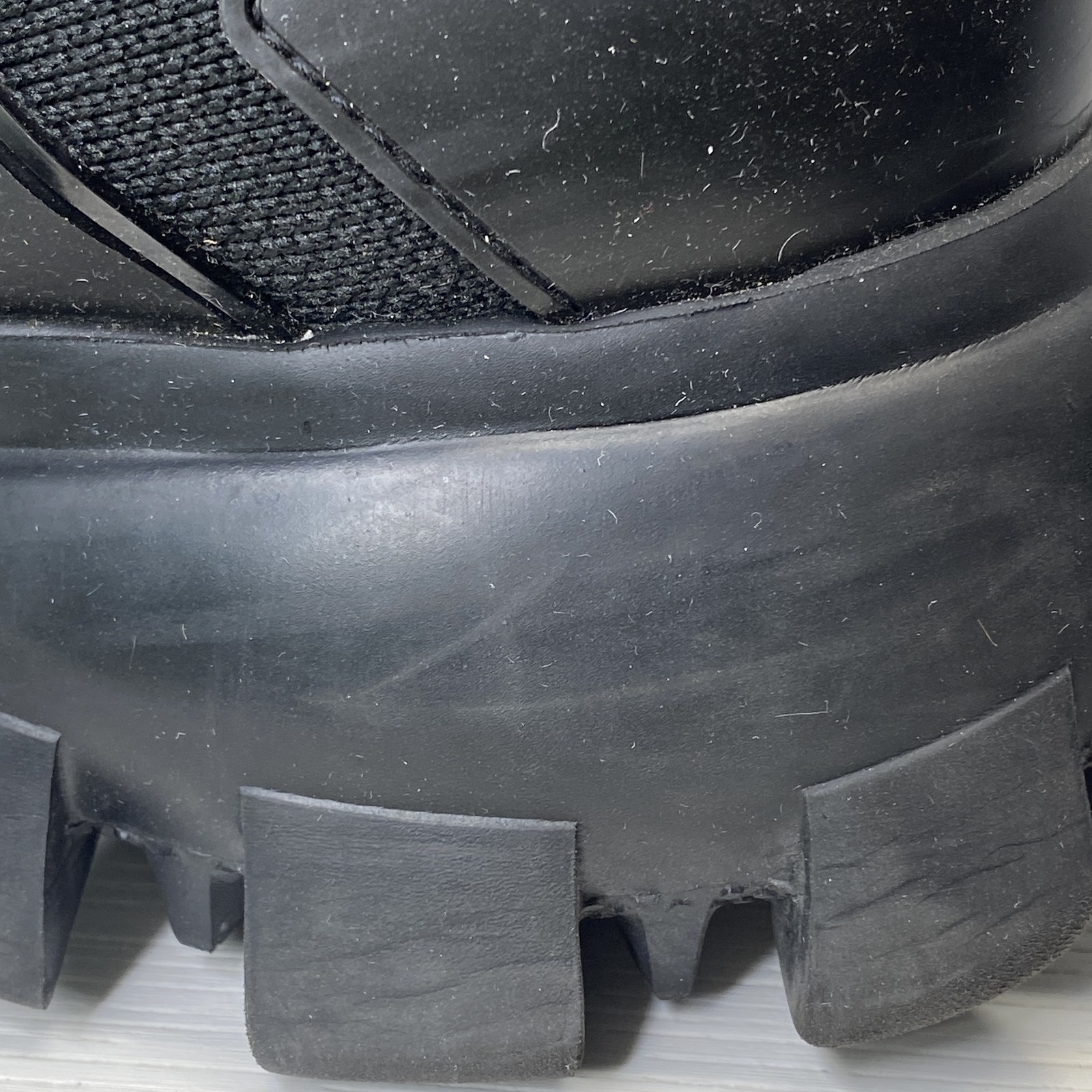 Prada Cloudbust Thunder Knit Sneakers Men US 10.5 Prada Size 10 Black *PREOWNED* thumbnail 16