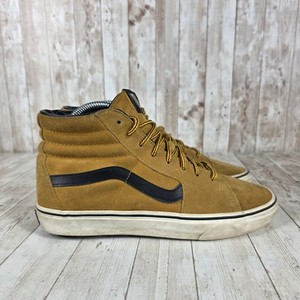 Vans Sk8 Hi Suede Tan Black Women's High Top Sneakers Shoes US 9.5