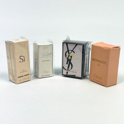 Mini Parfum 4er Set, Giorgio Armani Si 7 ml, Dior Joy 5 ml, YvesSaintLaurent