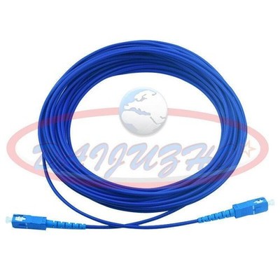SC UPC Fiber Optic Patch Cord Anti rat Armored SM Single Core 9/125 Cable 15M #f