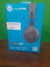 New In Box JBuddies Studio 2 Wired Kids Headphones - Gray/Blue Ages 6+