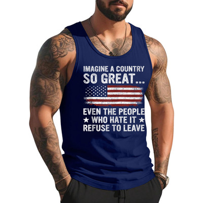 Retro Vintage Imagine A Country So Great Tank Top