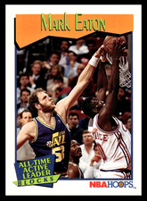 1991-92 Hoops Mark Eaton #534 Utah Jazz NBA Basketball All Time Leader