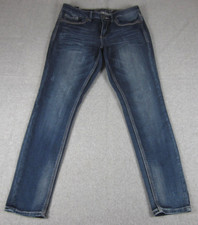 Seven7 Jeans Womens 10 x 29.5 Blue Skinny Stretch Dark Wash Denim Pants