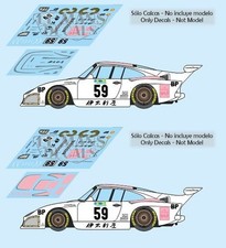 Décal Porsche 935 K3 Le Mans 1981 59 1/32 1/43 1/24 1/18