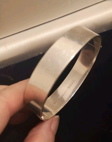 1970's Sterling Silver Bangle by B. Ltd Birmingham Lovely Condition 30 grams - Picture 5 of 8