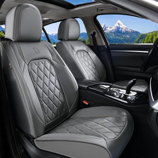 Car Seat Covers, Front Seat Cover, 2 Pack Luxury Faux Leather Seat Covers for Ca