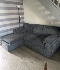 3 Seater Sofa ,very comfy sofa , Shaped L smooth fabric
