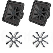 Kicker (2) 45L7R152 L7R 15-Inch (38cm) Subwoofer, Dual Voice Coil, 2-Ohm w/ C...