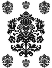 d-c-fix® Self Adhesive Wall Stickers Ornament Black 65cm x 85cm 350-0119