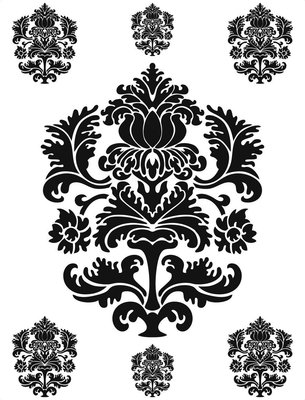 d-c-fix  Self Adhesive Wall Stickers Ornament Black 65cm x 85cm 350-0119