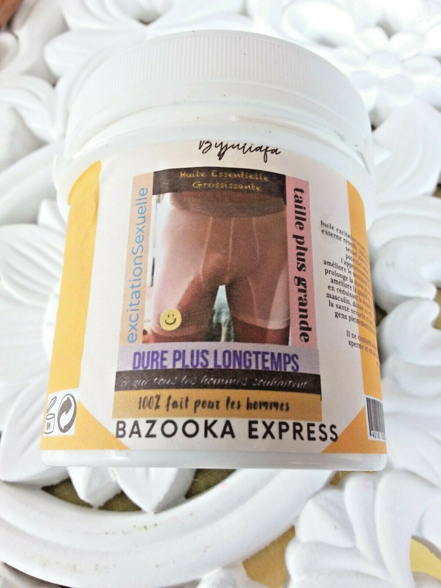 Crème Bazooka 10X Plus Dosé - Pour Grossir Et Allongement, 100 G, Huile Essentielle Bois/Cannelle, Fabriqué En France
