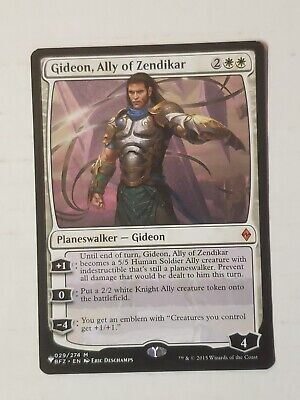 MTG Gideon, Ally of Zendikar Battle for Zendikar 029/274 MTG Gideon, Ally of Zendikar Battle for Zendikar 029/274