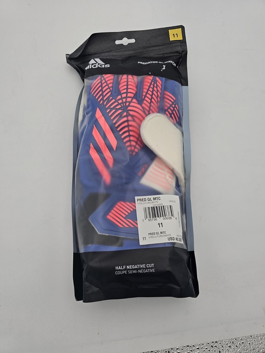 Adidas Predator GL MTC Blue Soccer Goal Keeper Goalie Gloves Sz 11  display picture 1