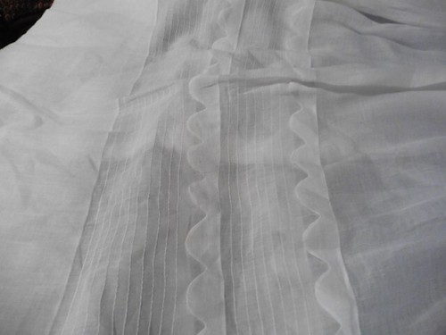 ANCIENNE ROBE LONGUE DE JEUNE FILLE VOILE DE COTON 1900 - Picture 5 of 12