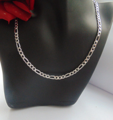 925 Silber  Halskette  18 Inch ca 45 cm Figaro Style   5 mm Breite Versand frei