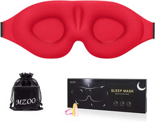 Sleep Eye Mask for Men Women, 3D Contoured Cup Sleeping Mask  Blindfold, Concav