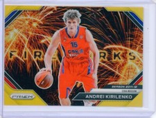 2023-24 Panini Prizm Euroleague ANDREI KIRILENKO Fireworks GOLD Prizms 5/10