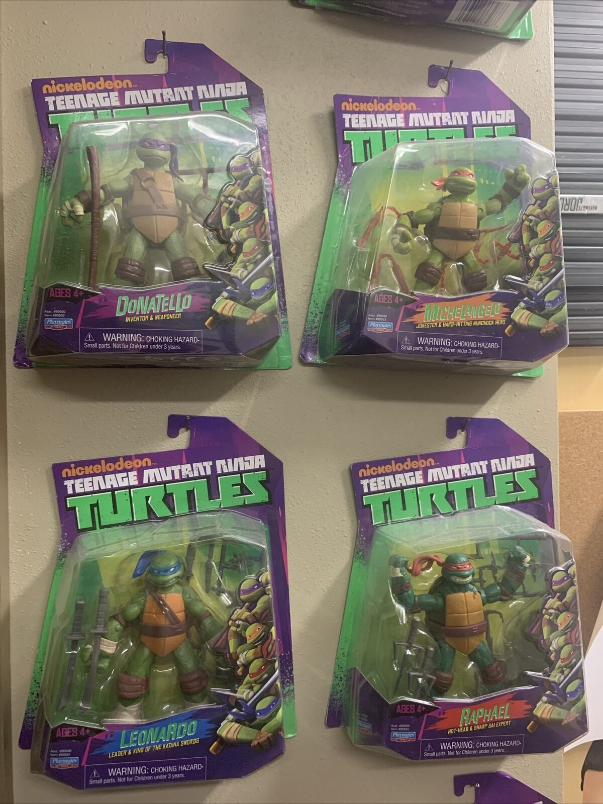 Tortues Ninja (Film 2014) - Set de 4 figurines 28cm : Leo, Mikey, Donnie,  Raph