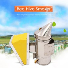 Stainless Steel Warming Chamber Bellow Beekeeping Equipment Bee Hive Smoker