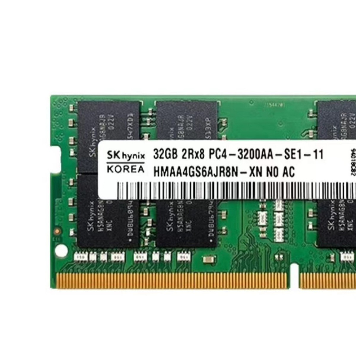 16GBx4 64GB DDR4 3200MHz メモリ ハイニクス SK Hynix 64GB(2X32GB) HMAA4GS6AJR8N-XN 2RX8 DDR4 3200MHz SODIMM