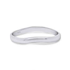 CHOOSE YOUR COLOR Sterling Silver Custom Fit Thumb Band Ring