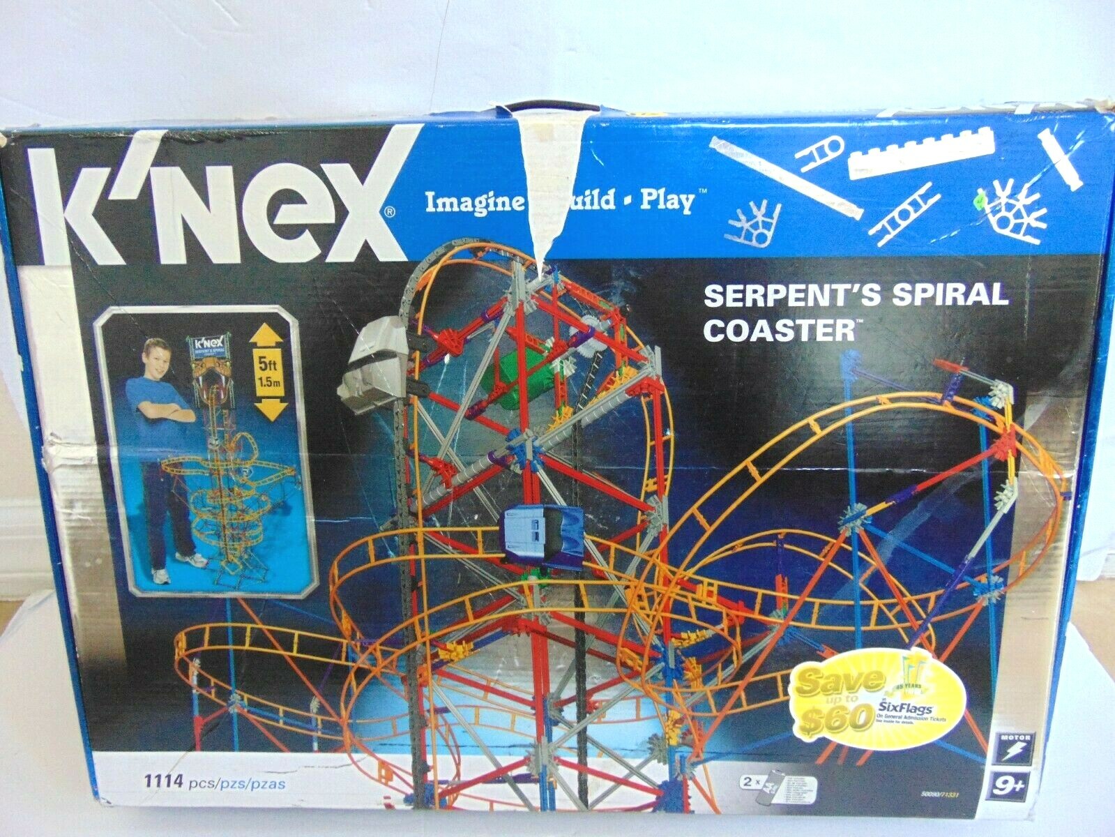 knex serpents spiral coaster