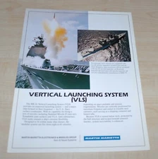 VLS Martin Marietta Vertical Launching Systems Fleet Navy Brochure Prospekt