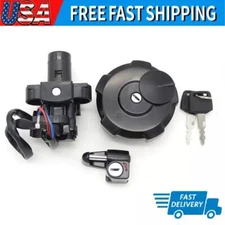 Ignition Switch Fuel Gas Cap Helmet Lock Key Set For Honda XR650 XR650L 1993-24